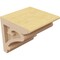 Ekena Millwork 5"W x 5"D x 5"H Wide Mayflower Rough Cedar Woodgrain TimberThane Corbel, Primed Tan CORUR05X05X05MAYRCPR - alternate 4